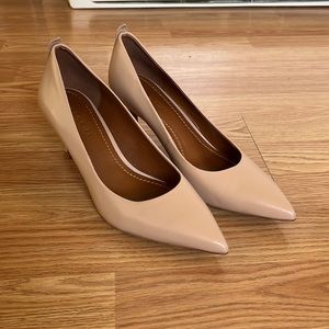 Coach Nude Leather Heels 7.5